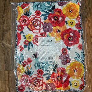 The Pioneer Woman Flea Market Floral Placemats Set Farmhouse Rustic Kitchen Dini